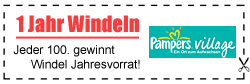 Pampers Windeln für 1 Jahr gewinnen