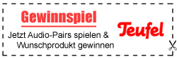 Audio-Pairs spielen & Wunschprodukt von Teufel + 50,- € Gutschein gewinnen bei Teufel Lautsprecher