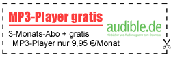 Audible 3-Monats-Abo inkl. gratis MP3-Player