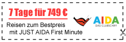 Just AIDA First Minute Angebote: z.B. 7 Tage Mittelmeer ab 749,- € bei AIDA