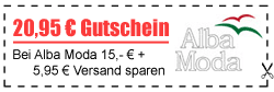20,95 € Gutschein für Alba Moda