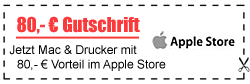 80,- € Gutschein für Apple Store