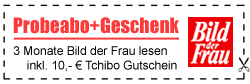 BILD der FRAU Abo mit 10,- € Tchibo-Gutschein