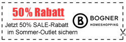50% Rabatt Gutschein für BOGNER