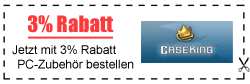 3% Rabatt Gutschein für Caseking