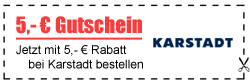 5,- € Gutschein für Karstadt
