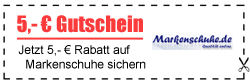 5,- € Gutschein für Newsletteranmeldung bei Markenschuhe.de