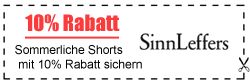 10% Rabatt auf Bermudas und Shorts bei SinnLeffers