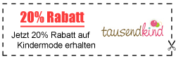 20% Rabatt auf alles für Neukunden bei tausendkind