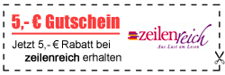 5,- € Gutschein für zeilenreich